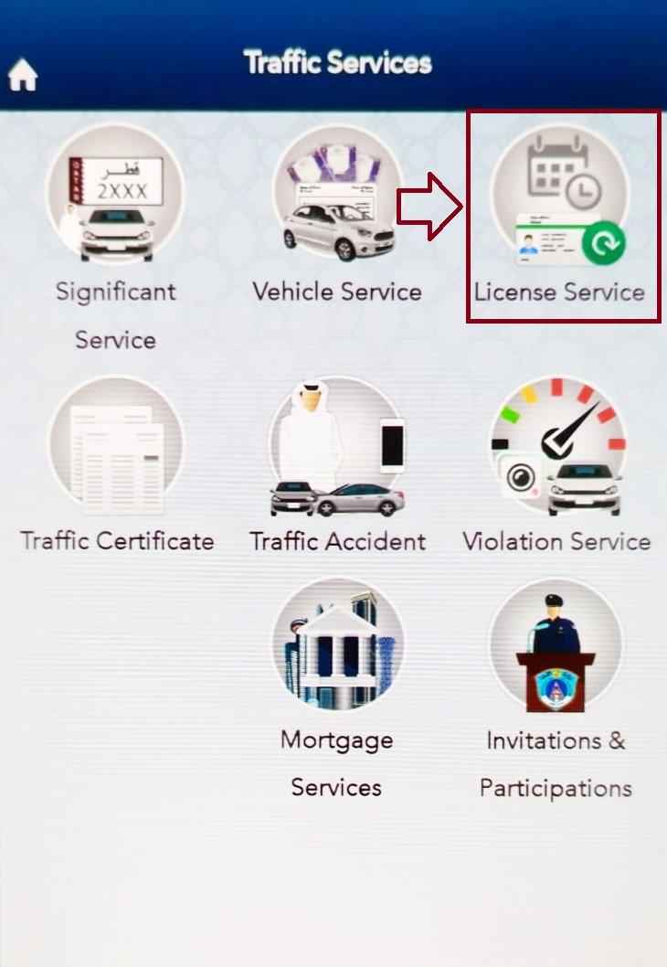 Choose License Service- Renew Qatar Driving License online