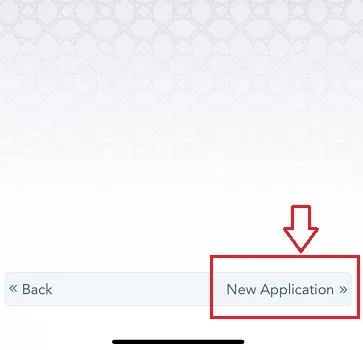 Click on "New Application"